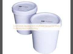 Verniz anti-scuff aquoso ecológico para proteção de folhas e impressão a jato de tinta