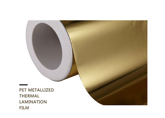 Bom preço. Película metalizada PET Ouro Alumínio 1000mm laminado para embalagem Impressível Belo Brilho Metálico on-line