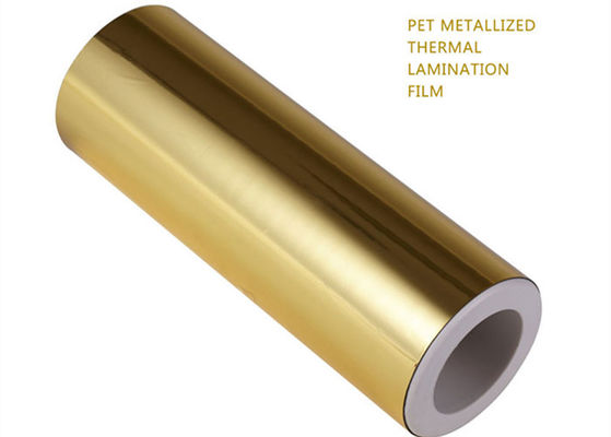 Good price 1 polegada de boa dureza filme laminado térmico metalizado ouro prata alumínio PET filme rolo on-line