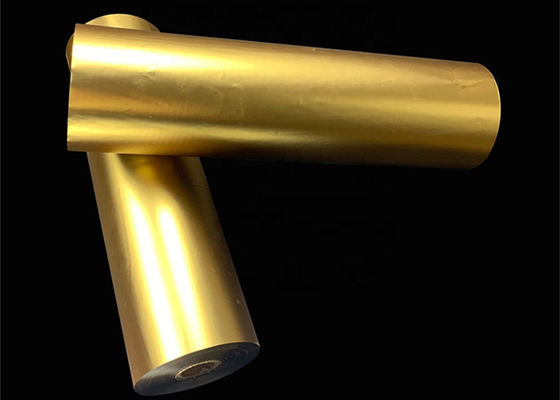 Bom preço. 1 polegada de filme BOPP metalizado filme laminado térmico ouro prata alumínio PET filme rolo on-line