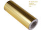 Película PET metalizada de ouro para papel laminado adequada para máquinas de laminação