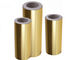 1 polegada 3 polegadas de filme de laminagem térmica metalizada BOPP ouro prata rolos de filme de alumínio