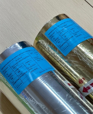 Good price Rolo de filme PET aluminizado de densidade com filme de ligação de acabamento de espelho selável por calor Tipo de processamento de extrusão múltipla e camada de cola EVA on-line