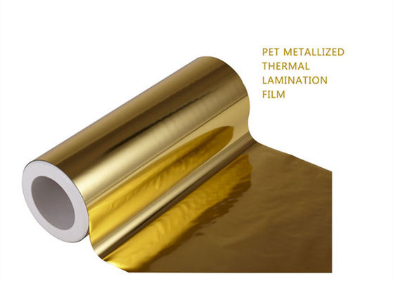 Good price Revestimento em ouro de película laminadora PET embalagem de poliéster 1000 mm para papel de cartão on-line