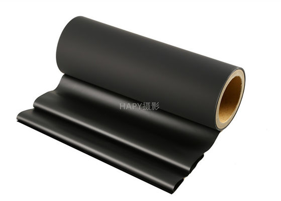 Good price Filme térmico macio 30 Mic Black Color Matt da laminação de veludo BOPP do toque on-line
